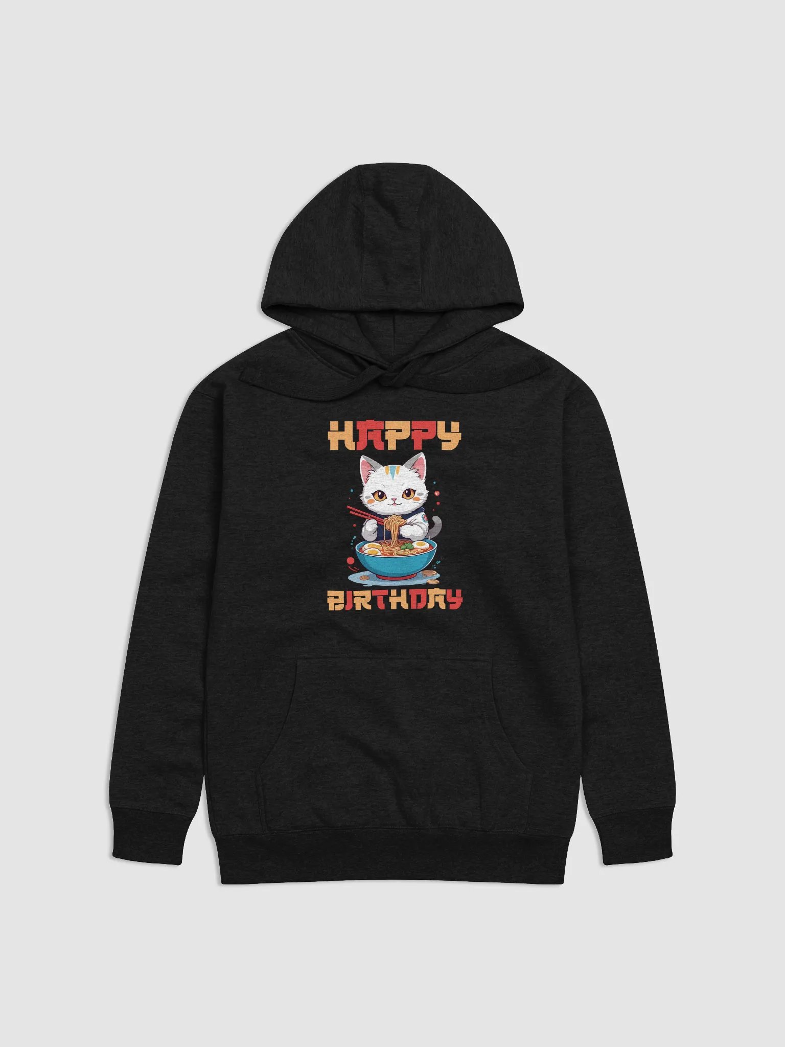 Happy Birthday (Cat With Noodles) Hoodie 1 product image (1)