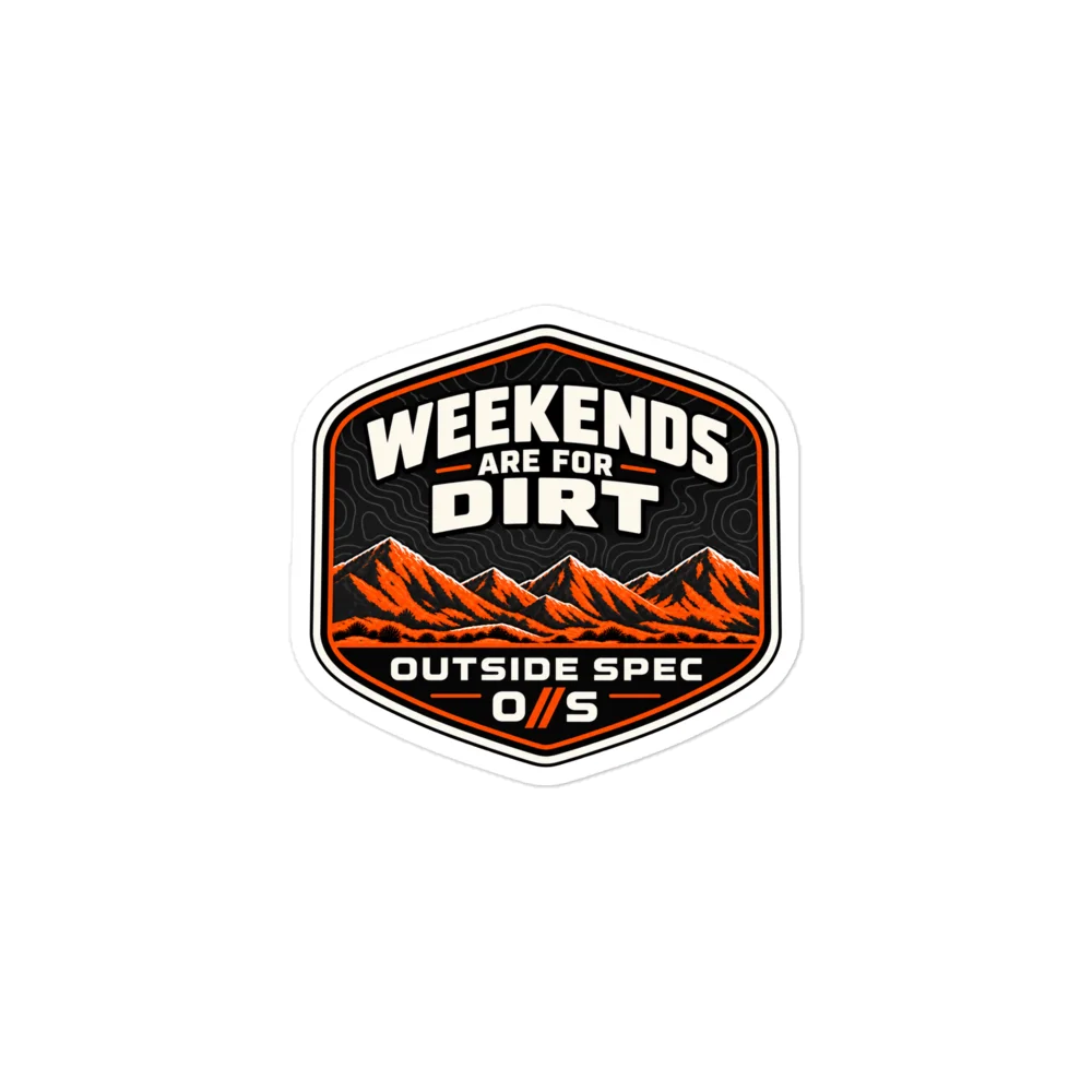 Weekends Are for Dirt Kiss Cut Sticker product image (1)