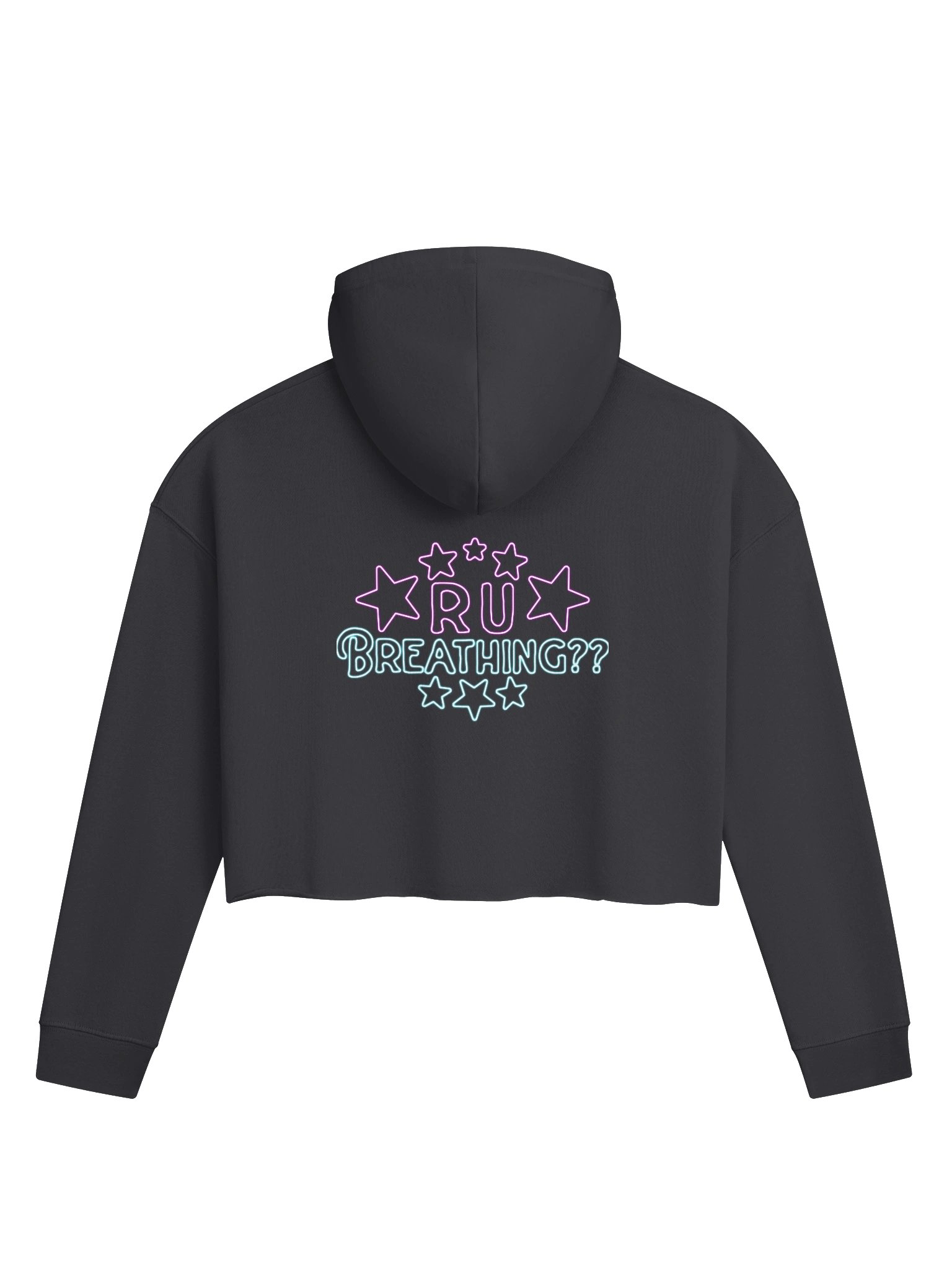 R U BREATHING Crop Hoodie product image (1)