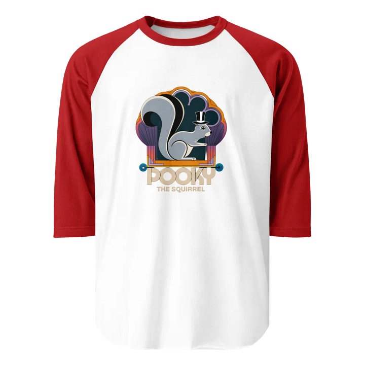 Pooky the Squirrel Stylized Raglan Tee product image (1)