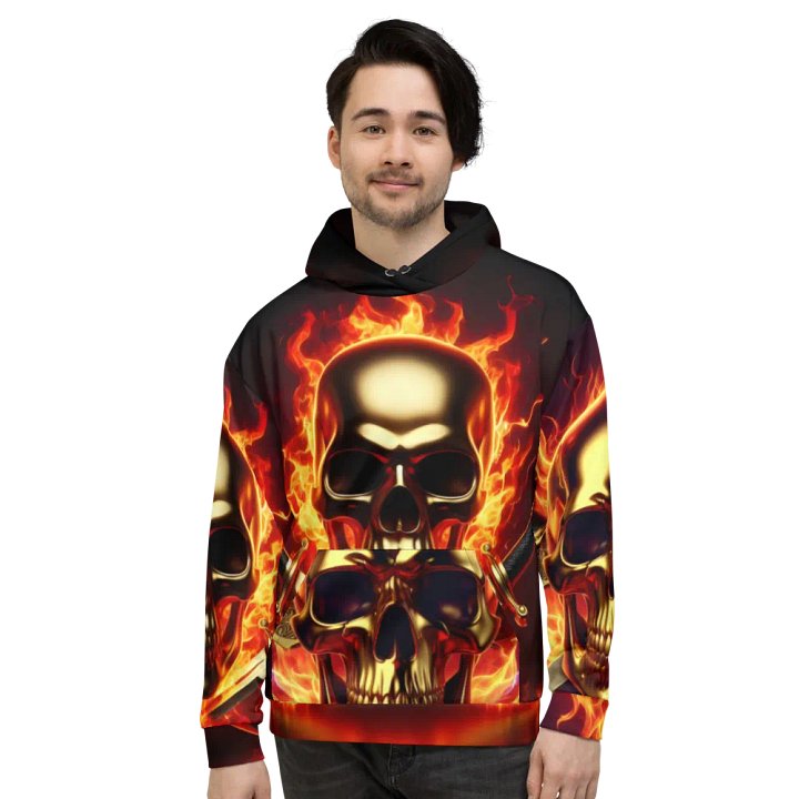 Inferno Guardian - Unisex Skull Hoodie #41 product image (2)