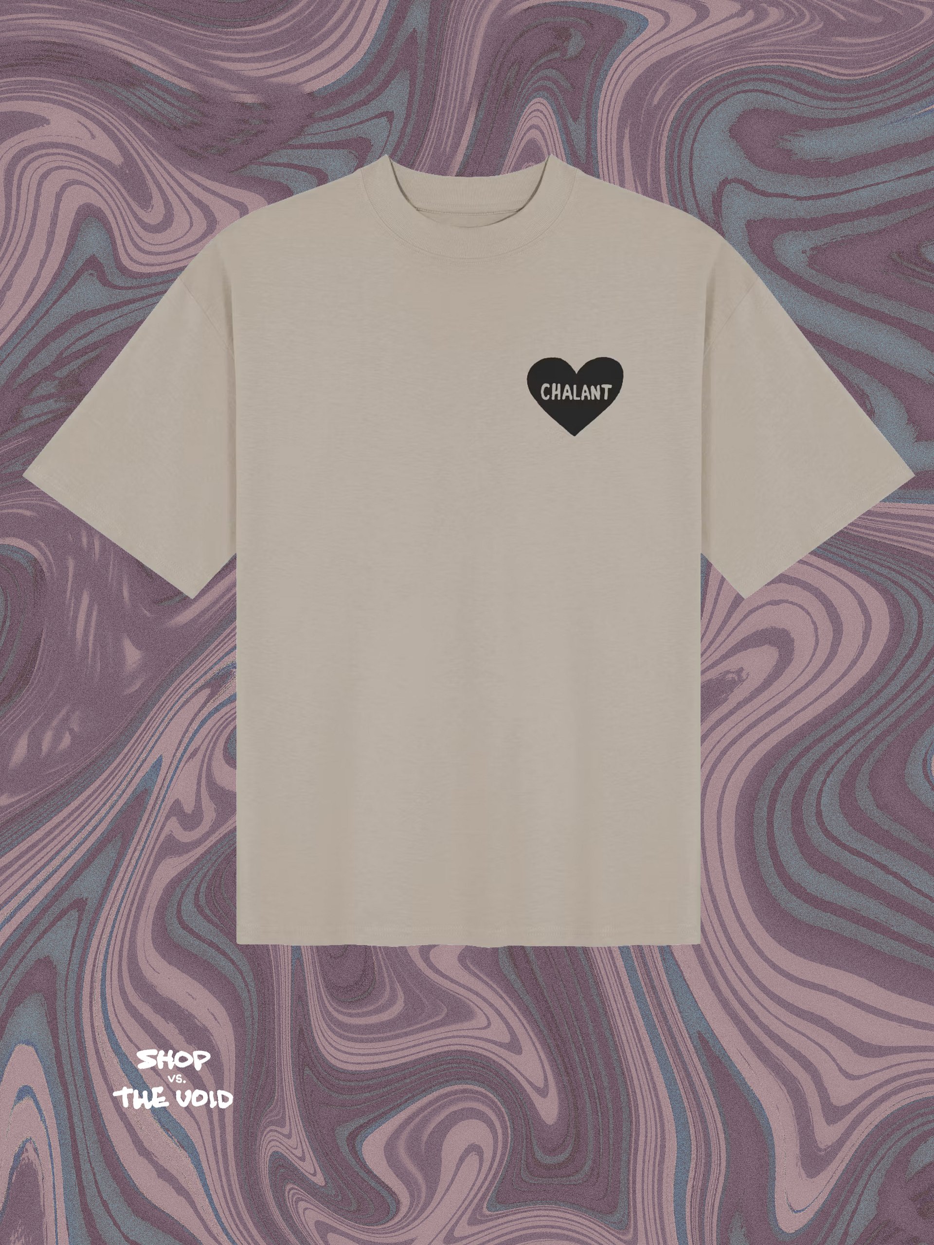 < CHALANT 3 black printed boxy oversized tee product image (10)