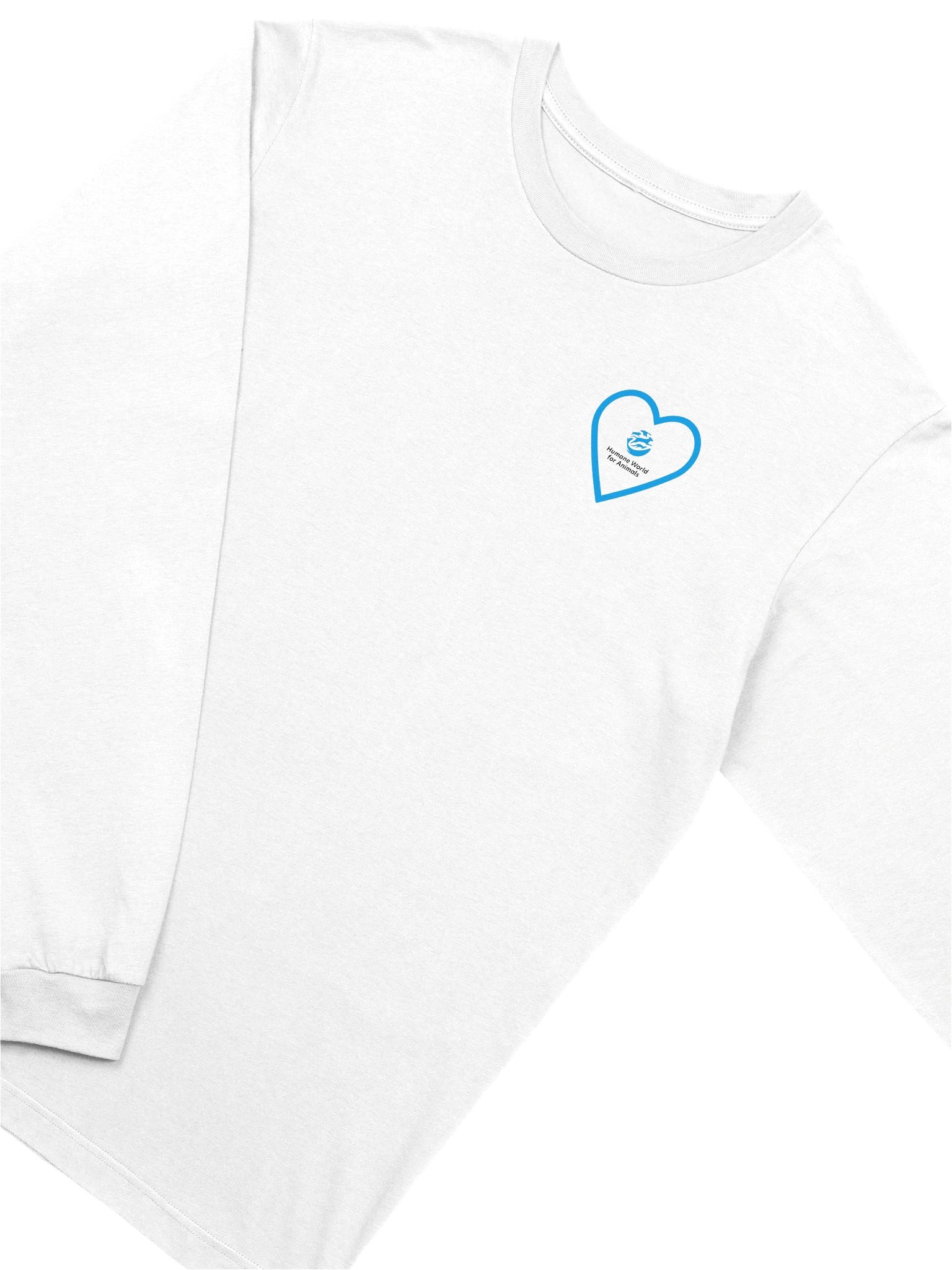 Humane World for Animals heart logo - Long sleeve tee product image (3)