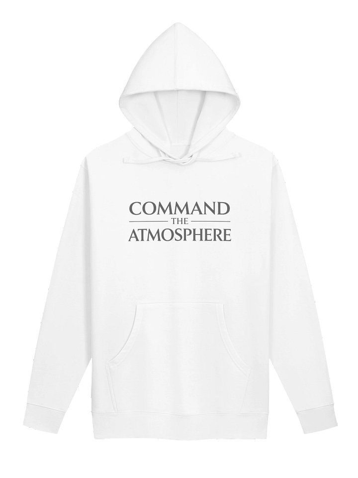 COMMAND THE ATMOSPHERE | Unisex Hoodie (White) product image (1)