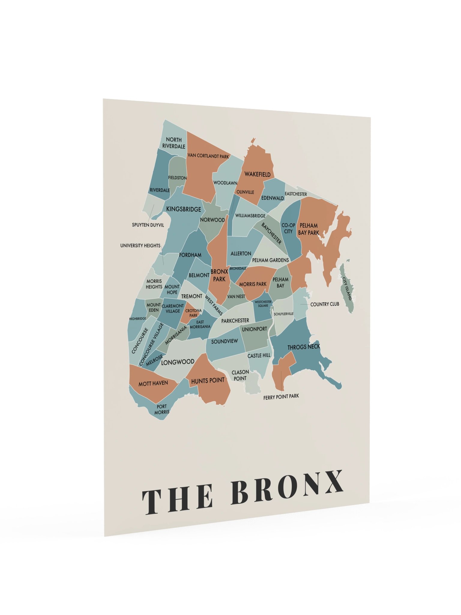 Bronx Neighborhood Map (Patina) [all] product image (3)
