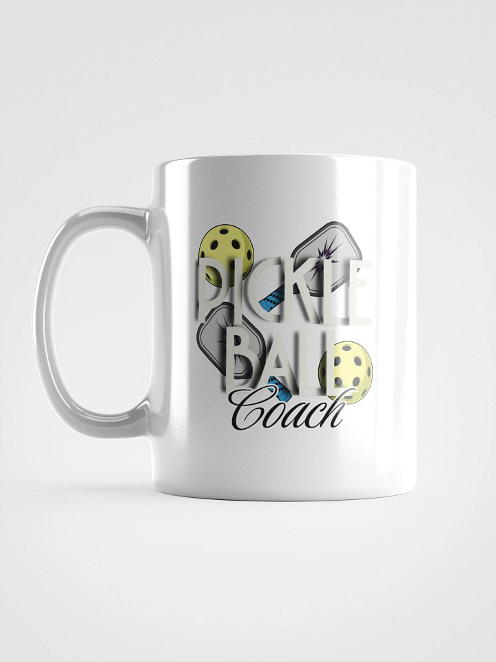Pickleball Coach Reflective White Glossy Mug product image (1)