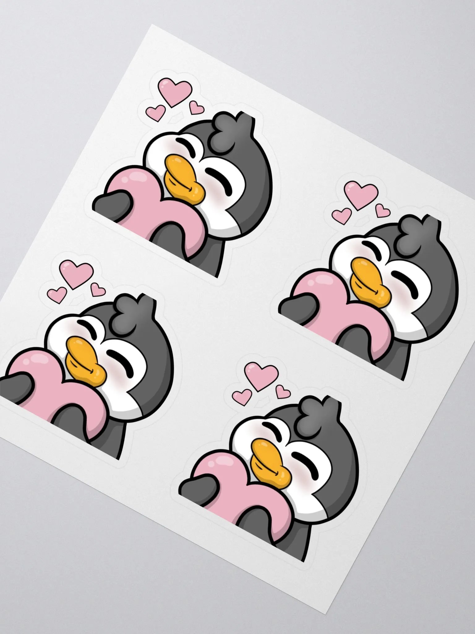 "Holding Heart" Lil' Guy - Sticker Sheet product image (2)