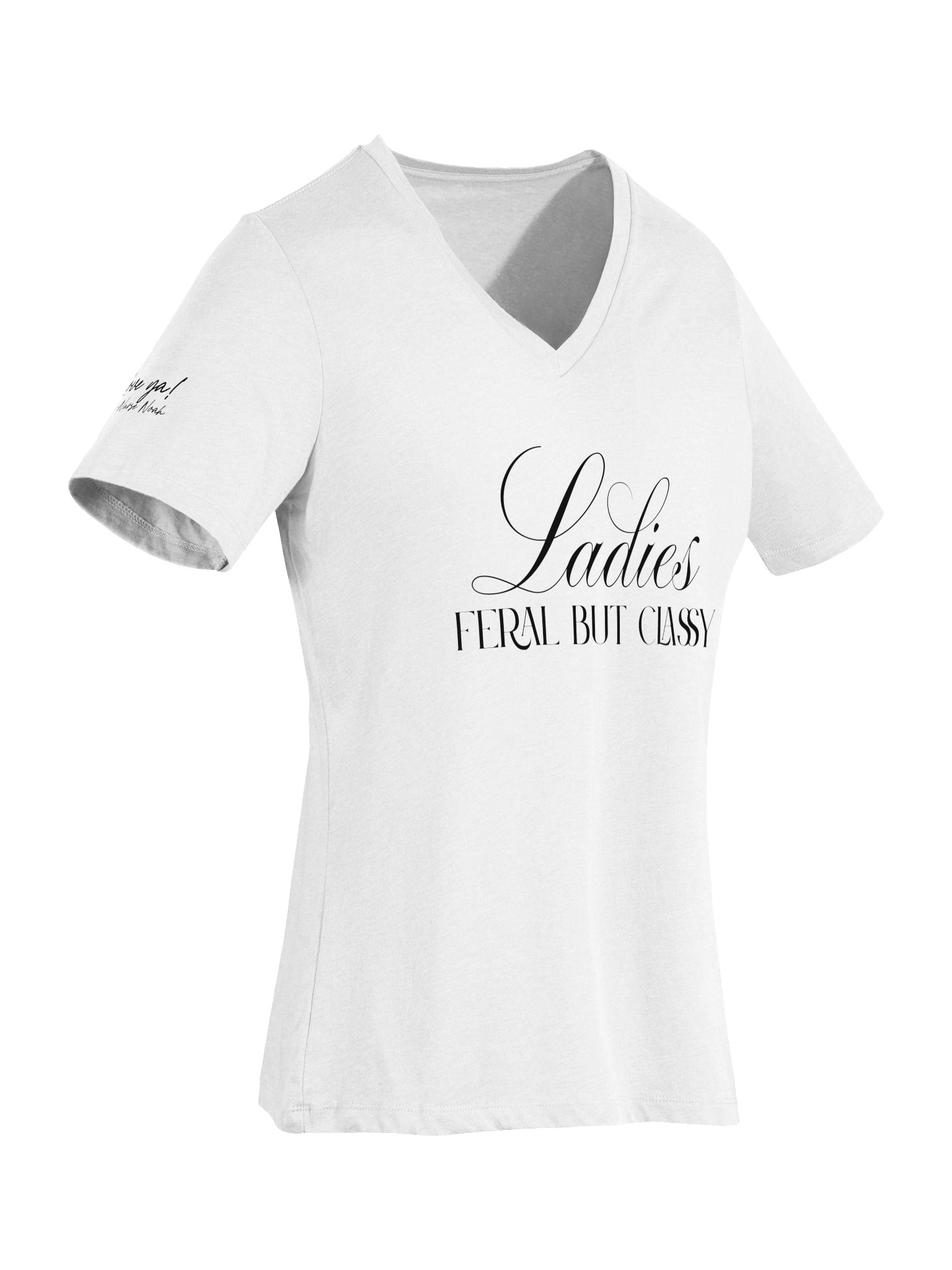 Ladies - Feral But Classy (v-neck) product image (30)