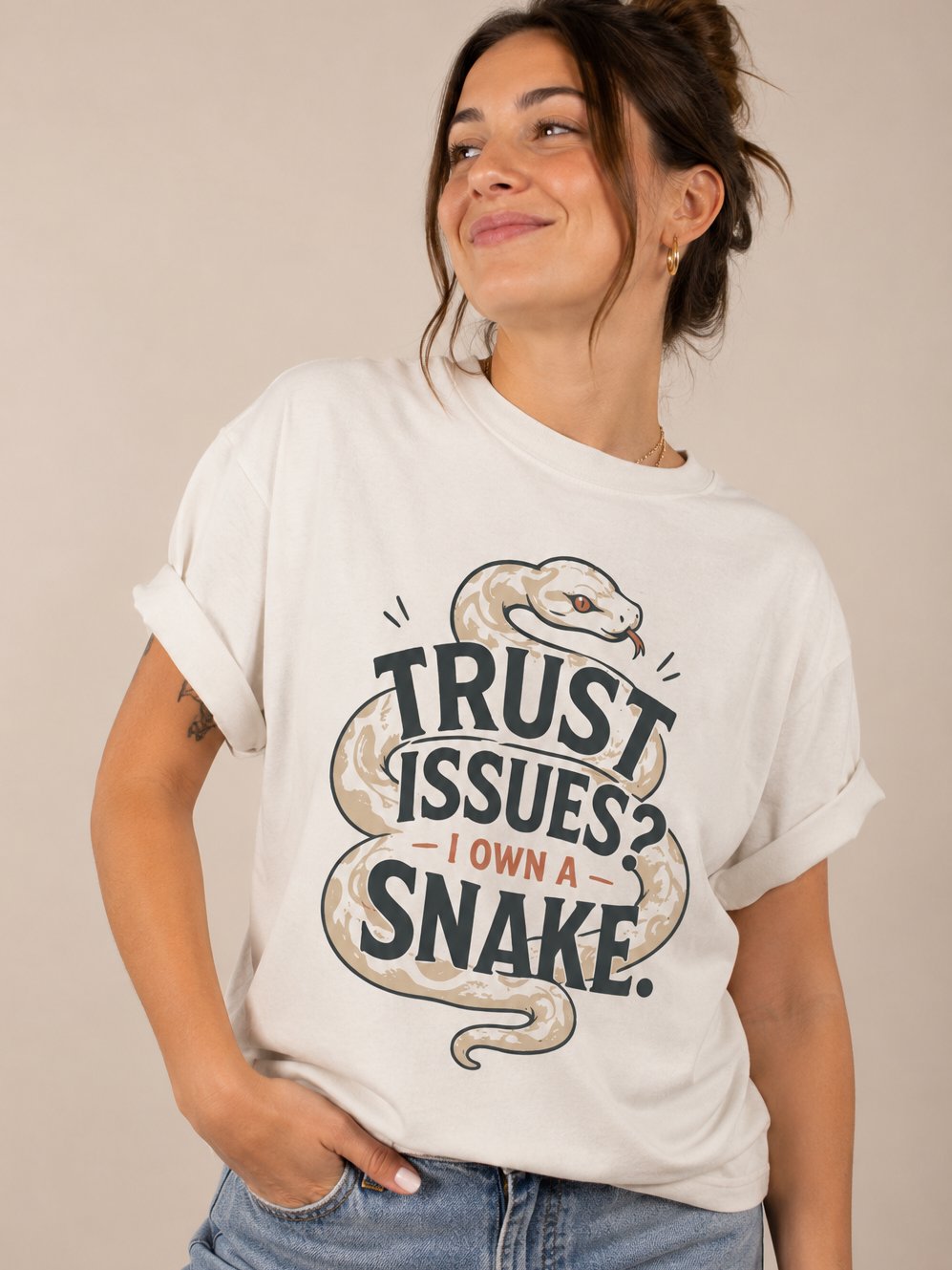 Trust Issues? I Own a Snake T-Shirt | Funny Reptile Owner Tee for Snake Lovers product image (1)