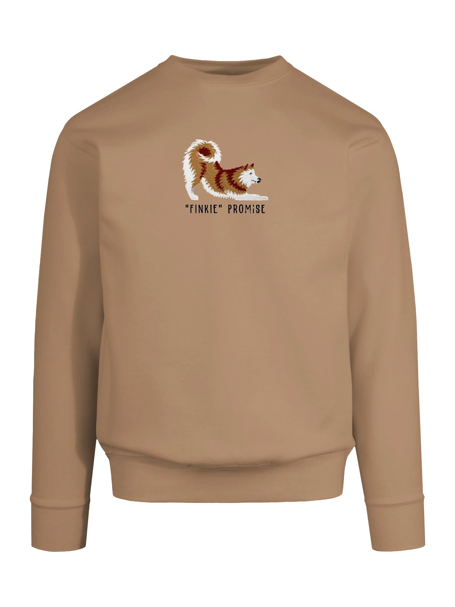 Finkie Promise Sweatshirt (Embroidered) of a Finnish Spitz(Gold) product image (50)