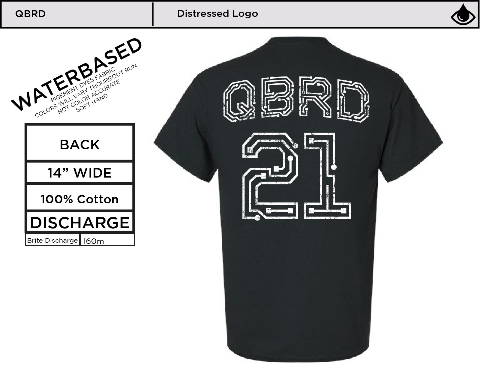 QBRD Vintage Logo Screen Printed Jersey Tee product image (6)