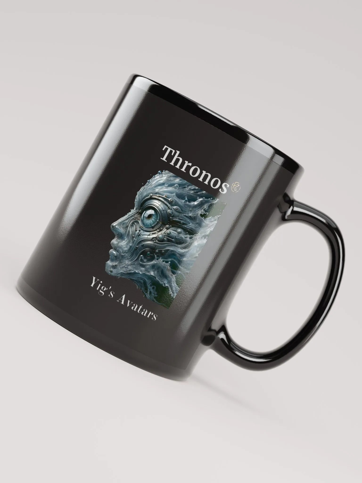 Supernal Thronos | Black Glossy Mug product image (4)