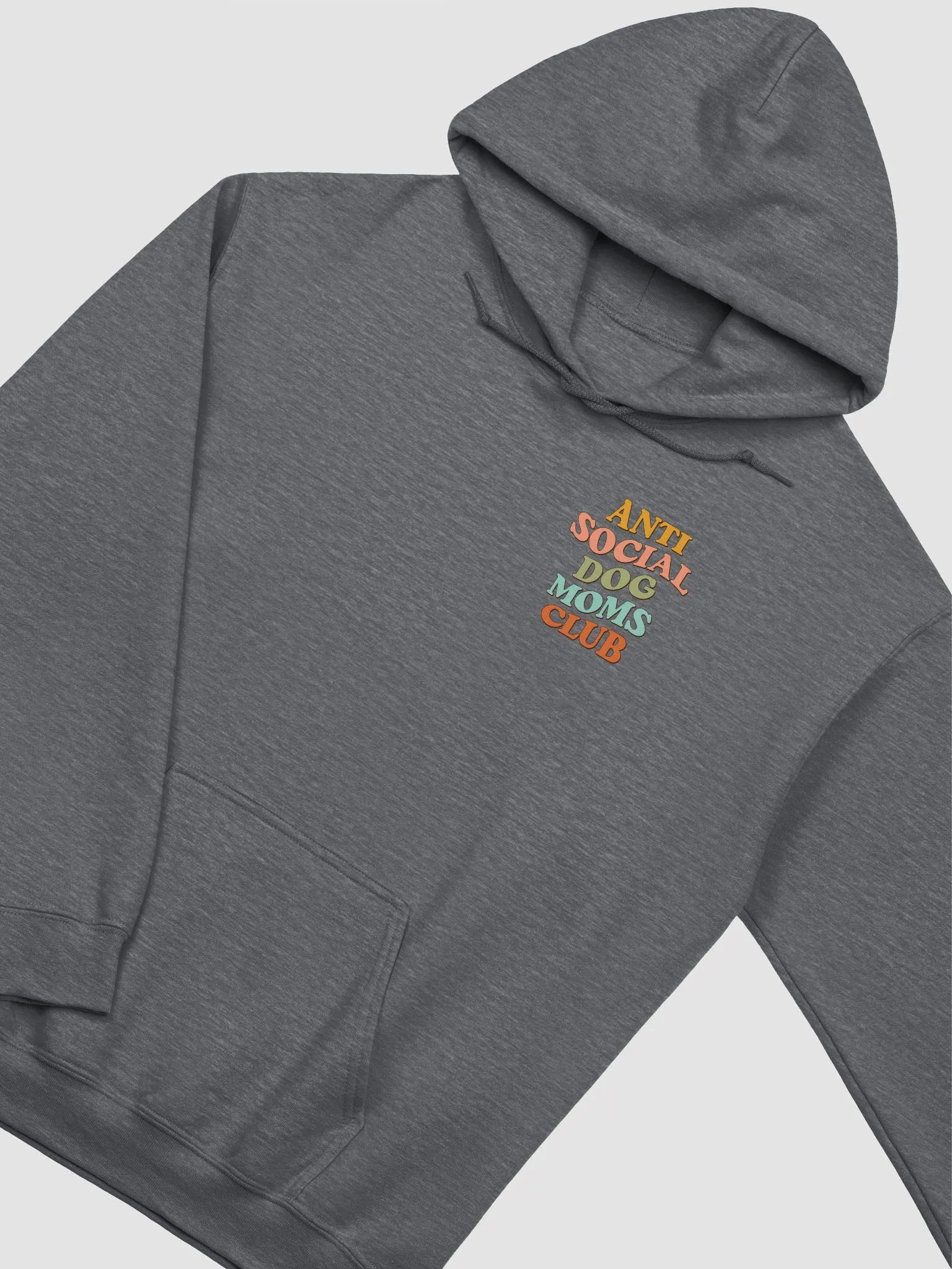 Anti Social Dog Moms Club Retro Checkerboard(Color) Hooded Sweatshirt | Funny Introvert Checkered Hoodie for Dog Moms product image (12)