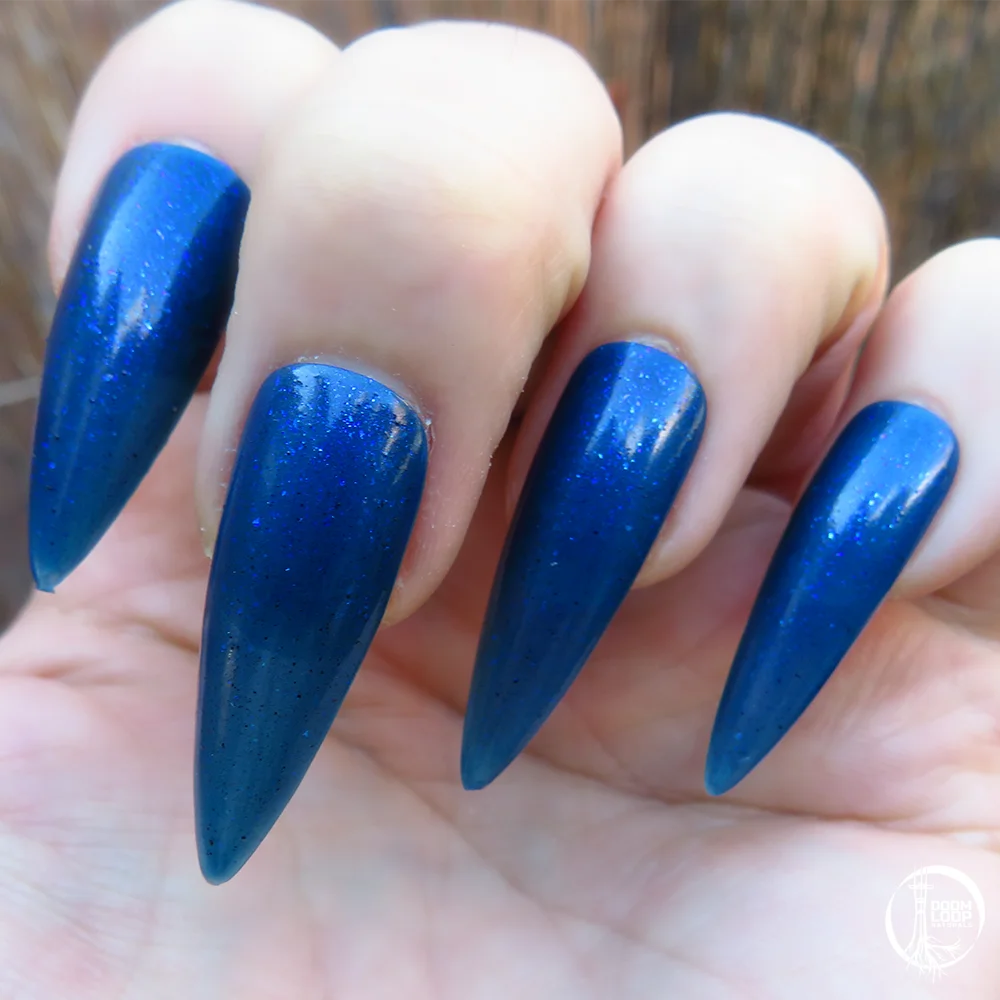 OPACITY OF DESIRE - Shimmering Blue Translucent Jelly Nail Polish product image (4)