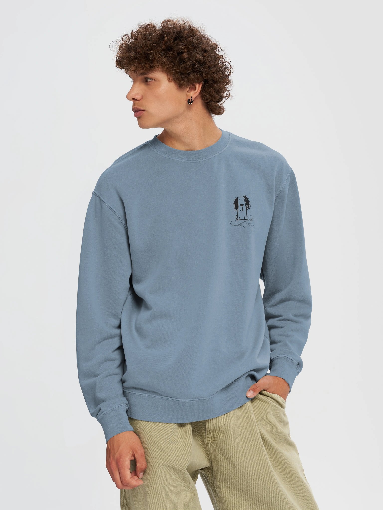 Skate Dog Crew Sweatshirt product image (1)