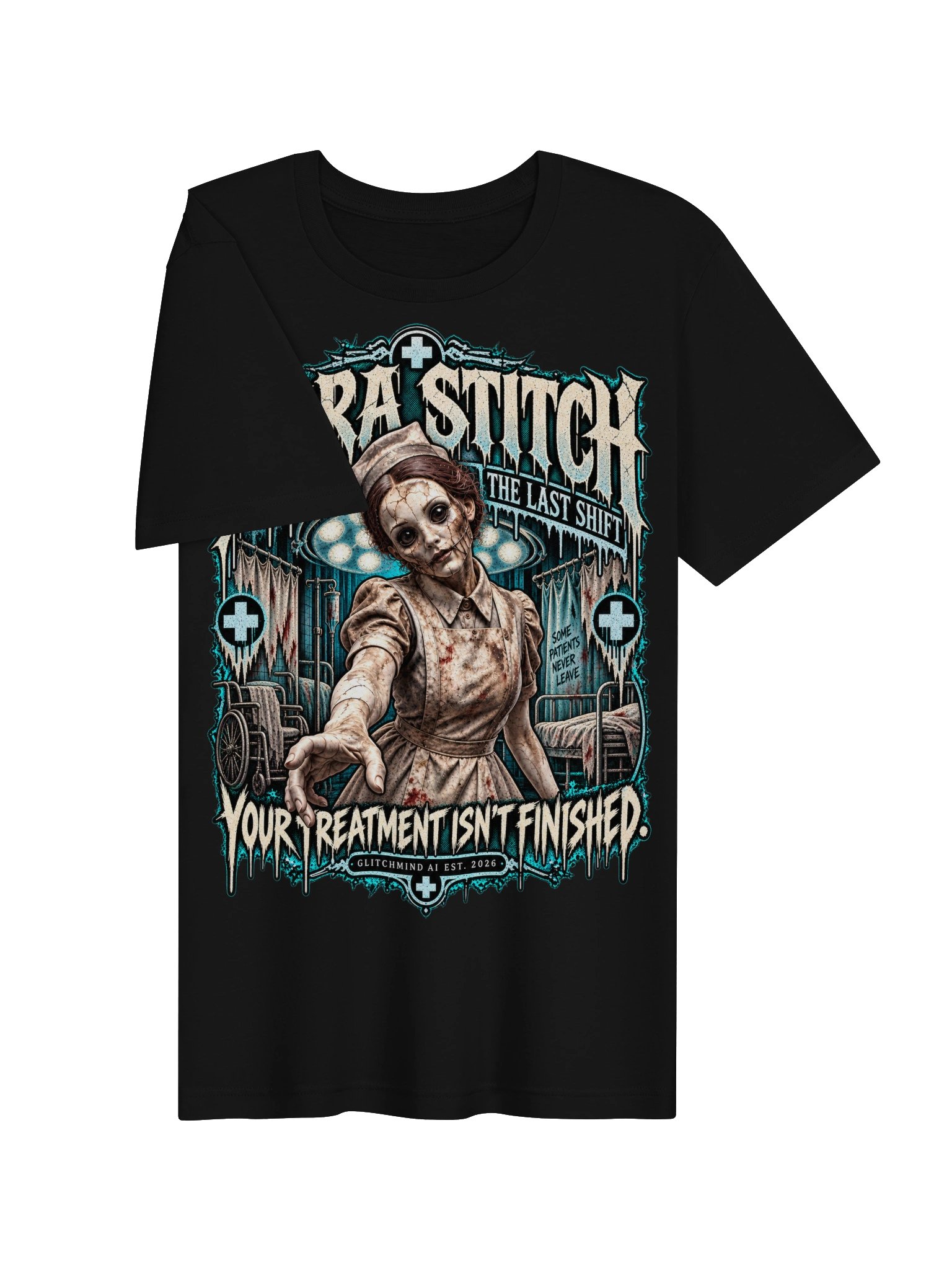 Nora Stitch “The Last Shift” Front Print T-Shirt product image (3)
