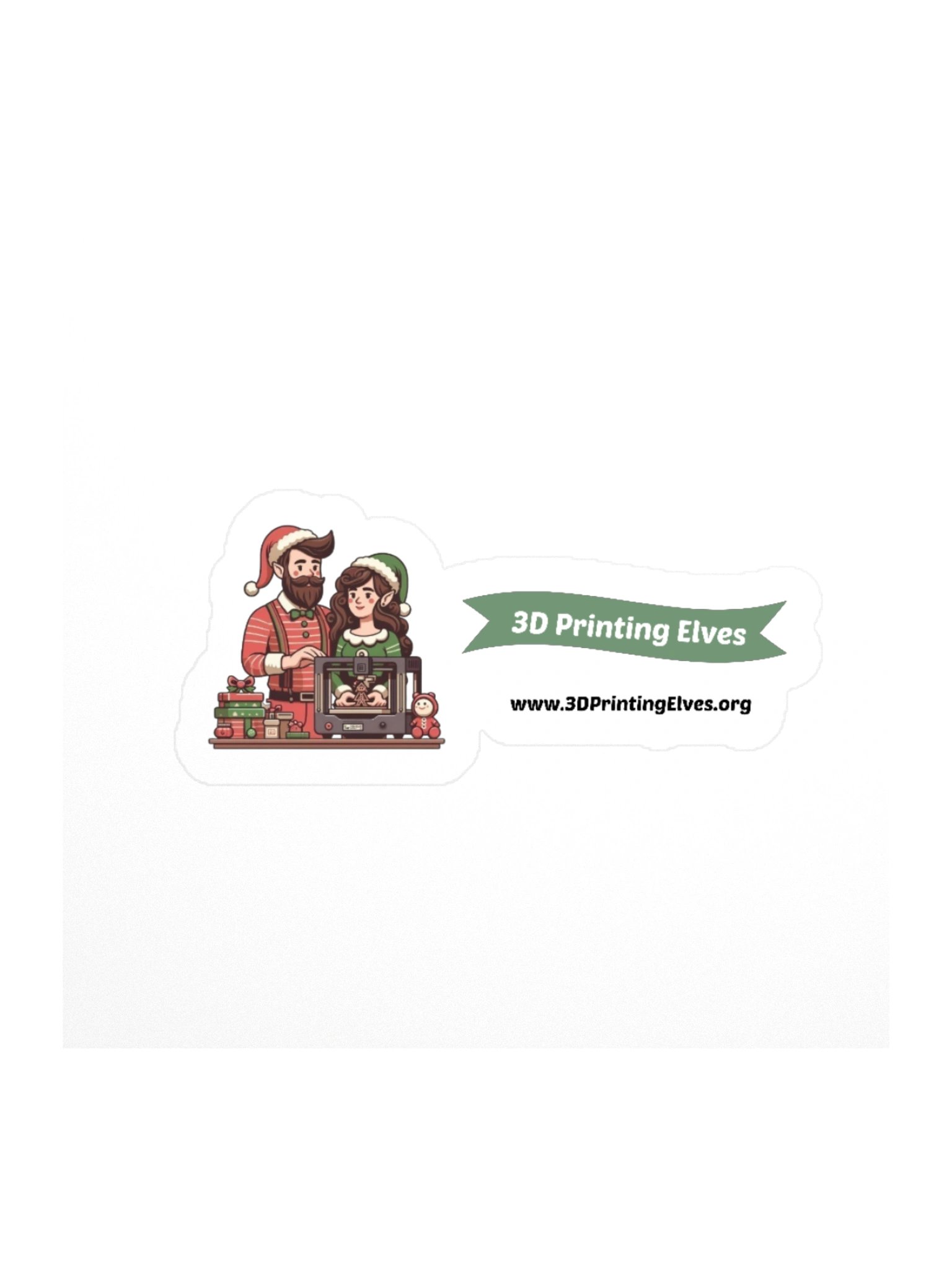3D Printing Elves Sticker product image (1)