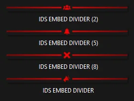 Ruby Red Embed Divider Bars product image (1)