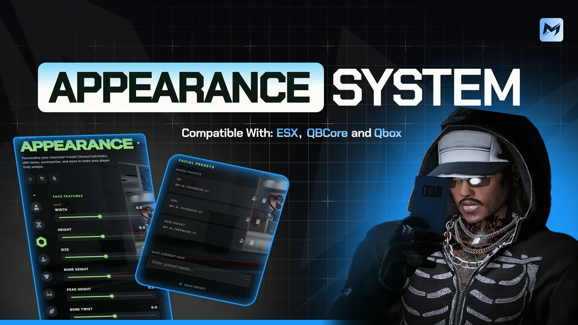 Illenium Appearance Redesign | FiveM | ESX, QBox, QBCore product image (1)