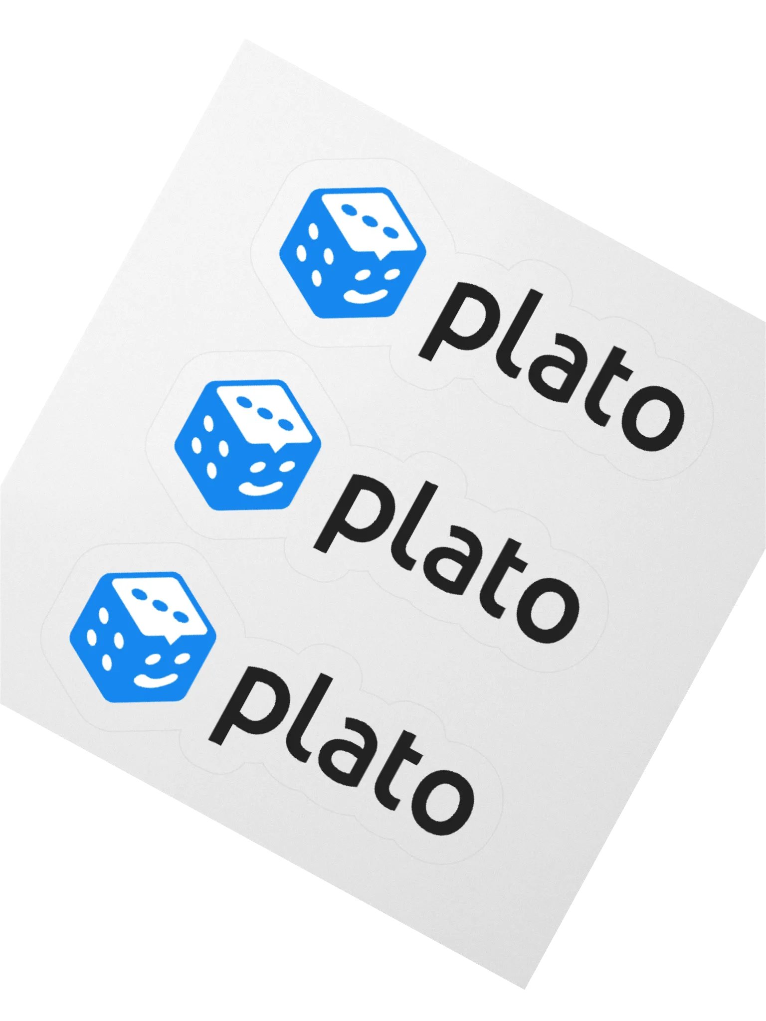 Plato Dice Logo Stickers product image (2)