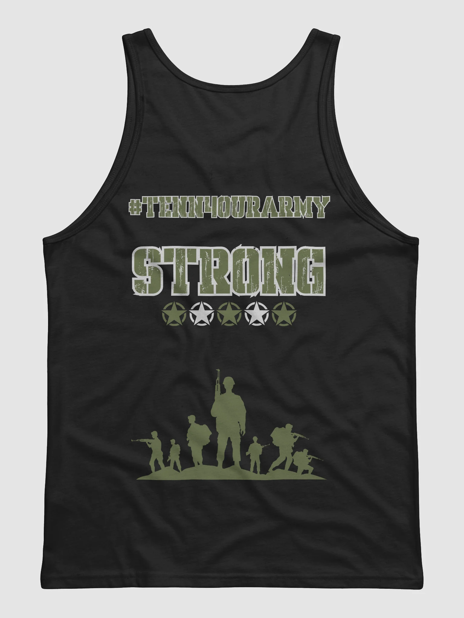 #TeNN4OURARMY Tank - Green & White product image (6)