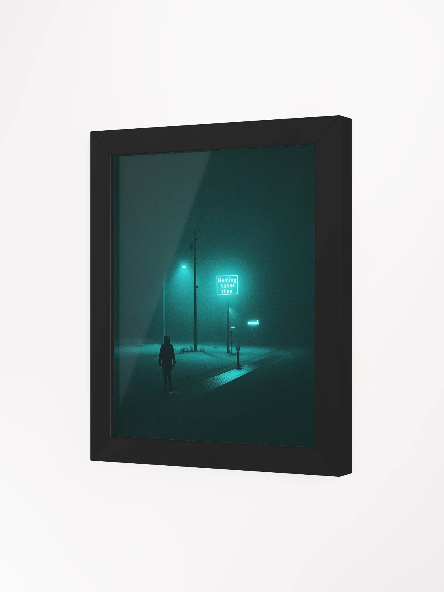 "Healing takes time" Framed Poster product image (3)
