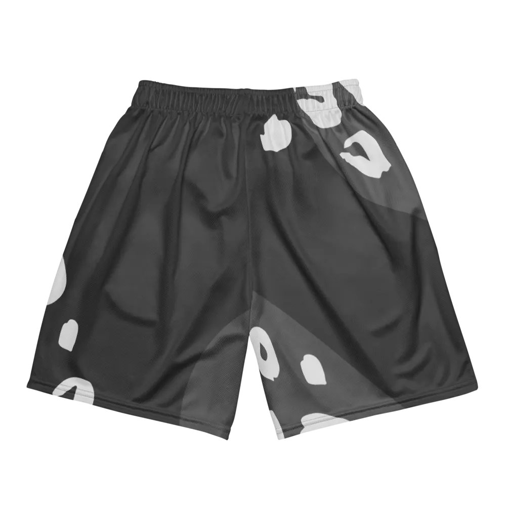 Grey Leopard Unisex Mesh Shorts product image (5)