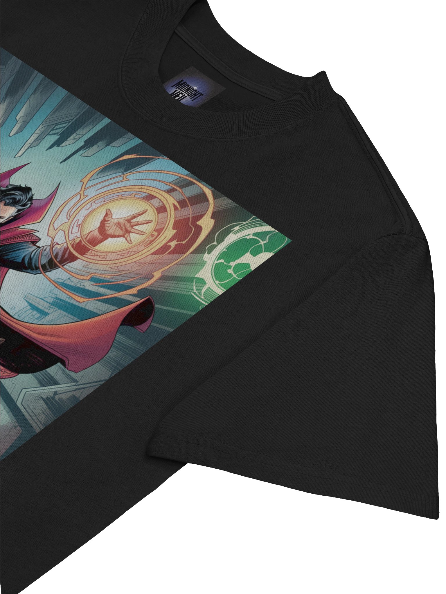 Doctor Strange Sorcerous Surge Oversized Faded T-Shirt – Mystic Eclipse Mantle product image (7)