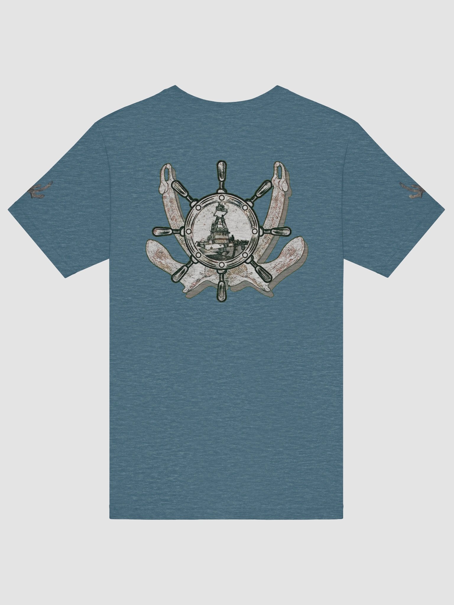 Twin Anchor - Ship Wheel & Tug CE – Vigilant Marine Workwear | Twin Anchor Apparel Sternwatch Tee Line product image (6)
