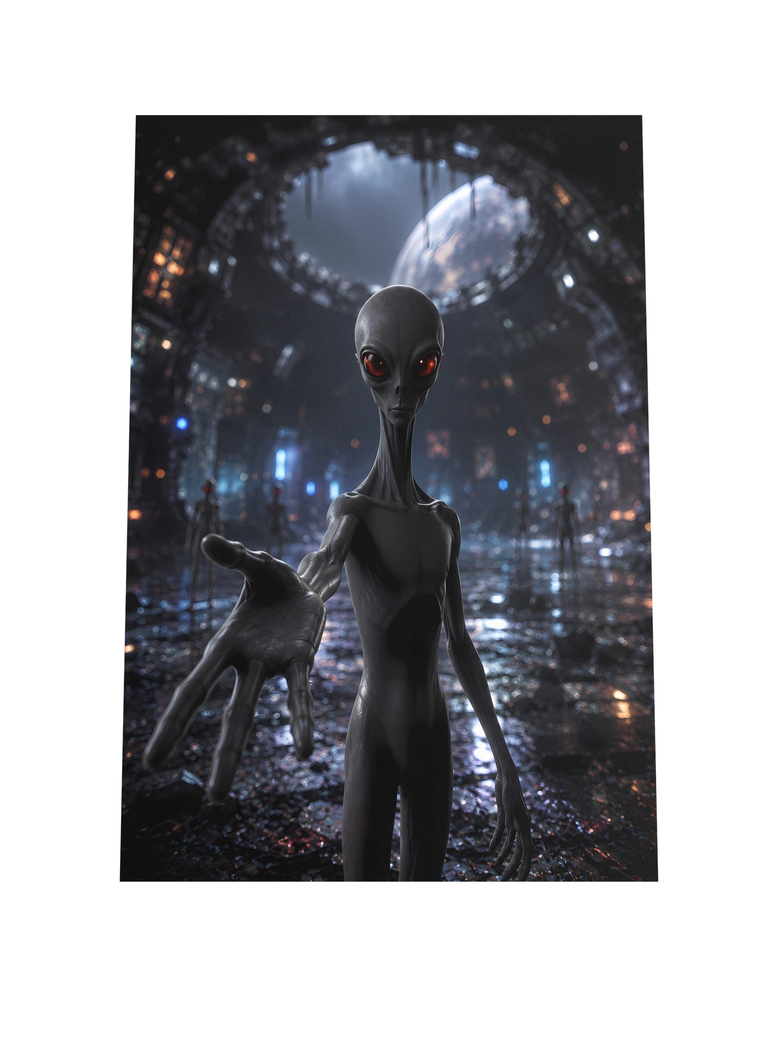 Alien Gray Reaching Out Version 1 product image (3)