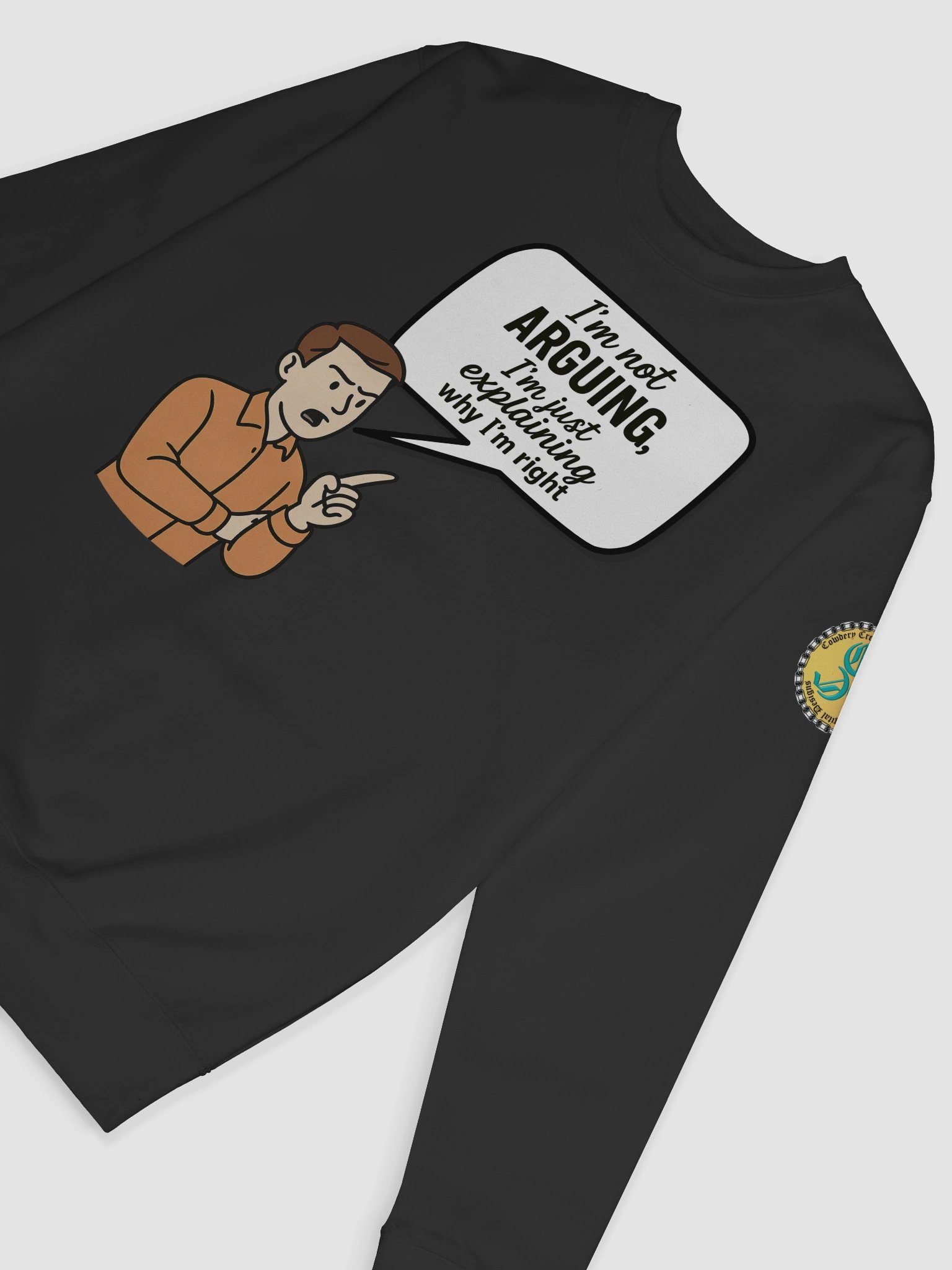 I'm Not Arguing (Male) Cotton Heritage Premium Sweatshirt product image (34)