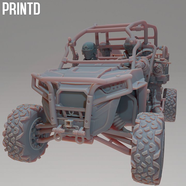 MRZR Ultra light Desert Vehicle - Modern Warfare Wargame Hobby Resin Scale Models product image (1)