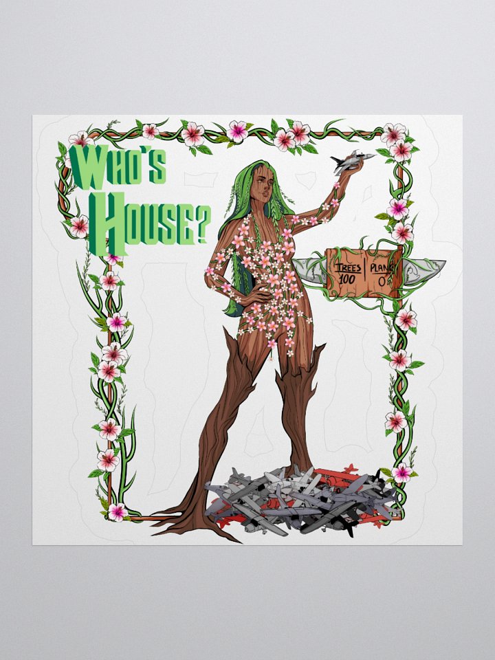 "Who's House, Groot's House" Kiss Cut Sticker product image (2)