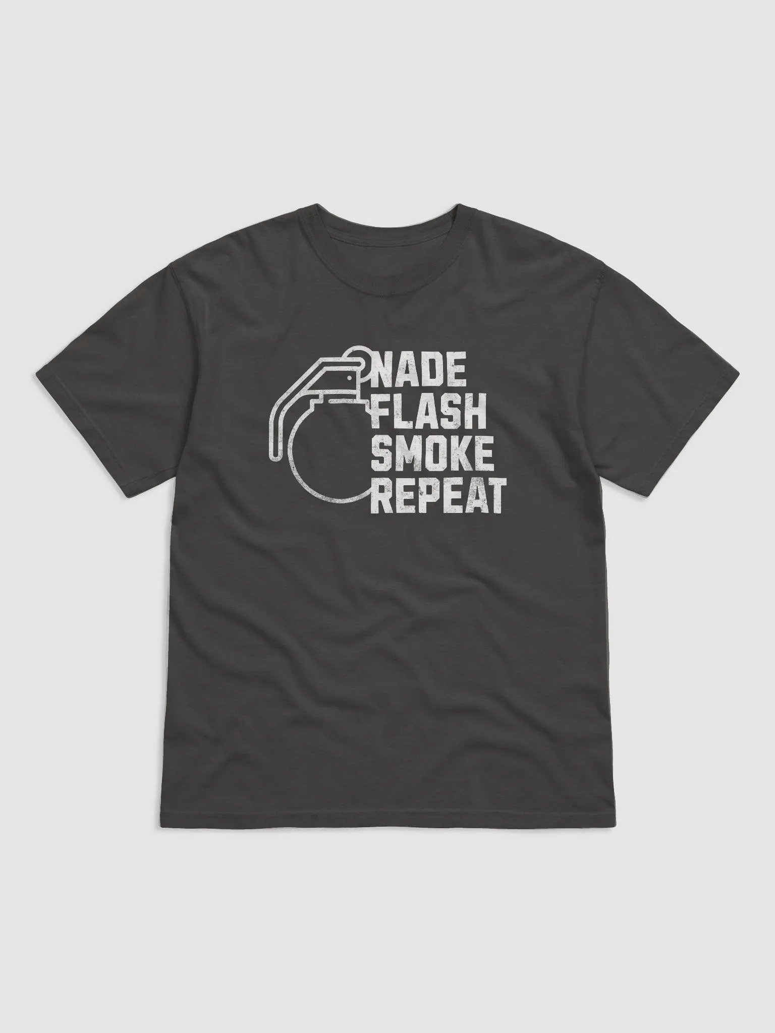Nade Flash Smoke Repeat Shirt for FPS Gamer CS2 Graphic T-Shirt product image (1)