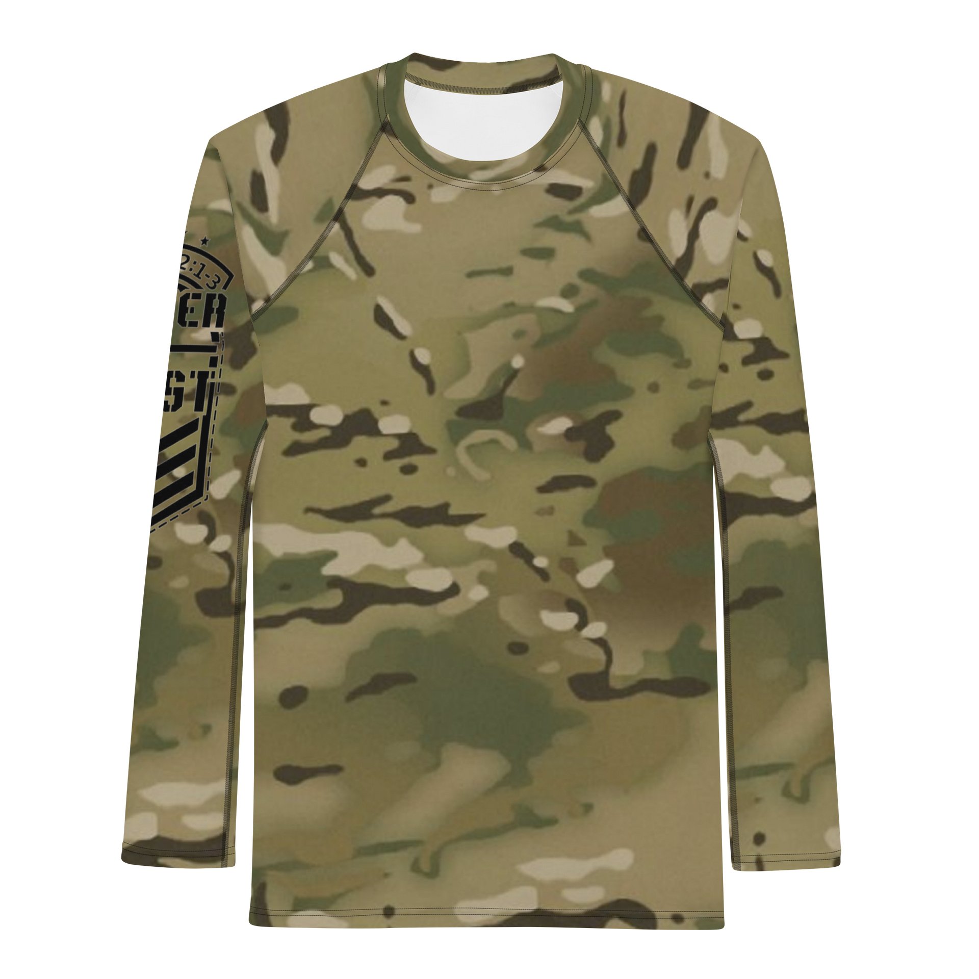 Faithful Camo: Men's Rash Guard - Multicam product image (1)