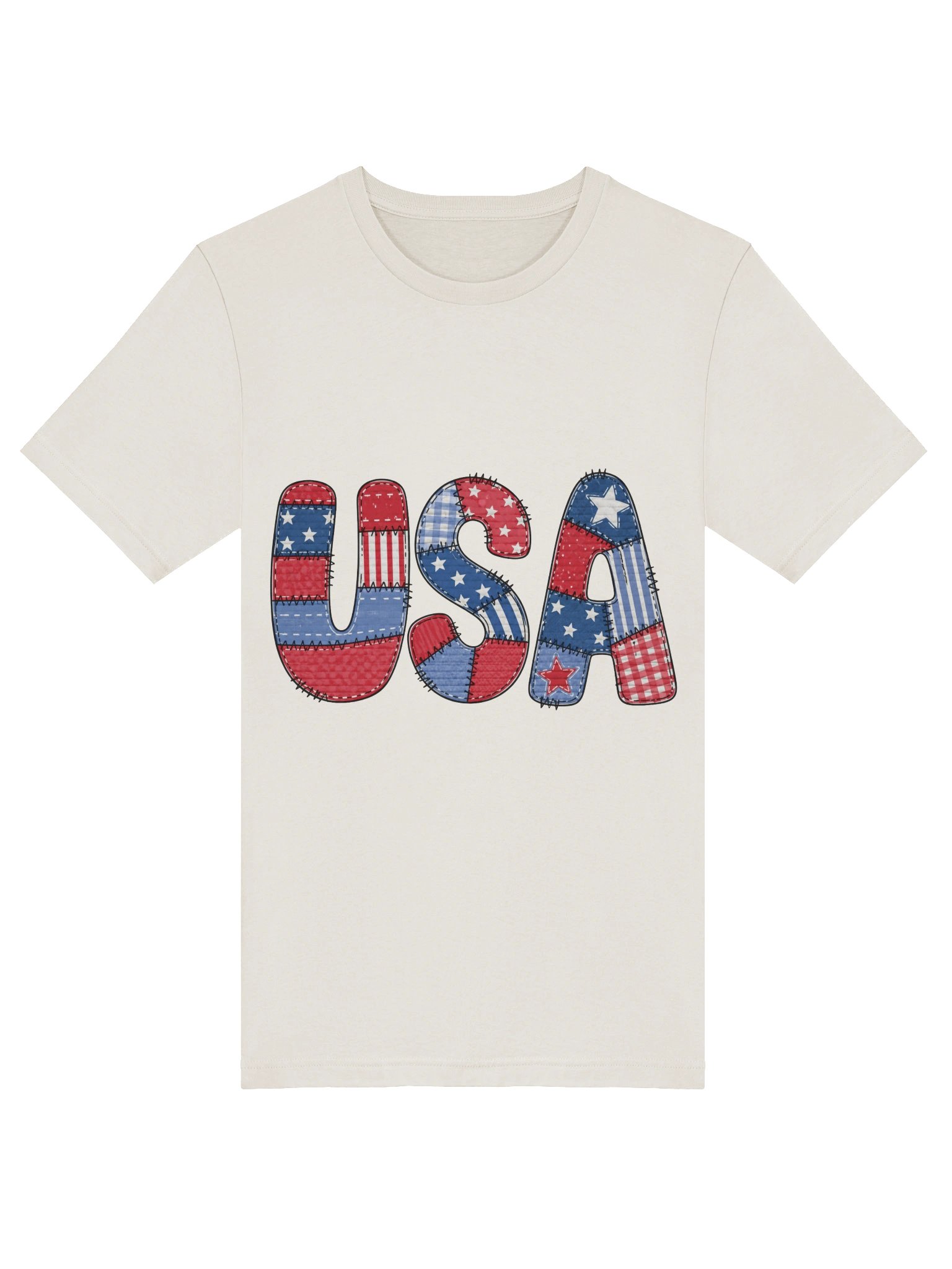 USA Patchwork Adult tee product image (5)
