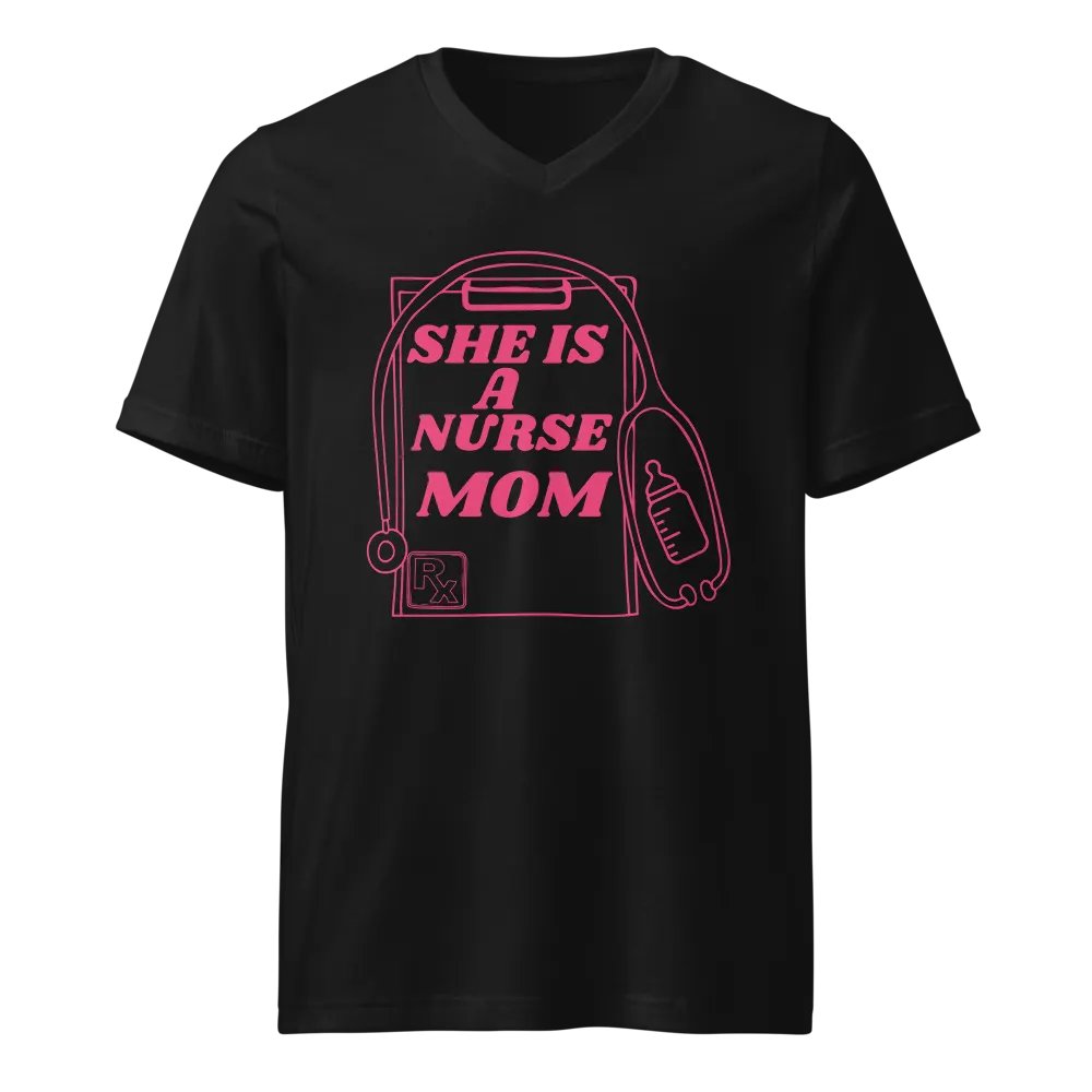Nurse Mom V-Neck Tee product image (1)