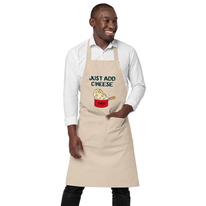Just Add Cheese Organic Cotton Apron product image (1)