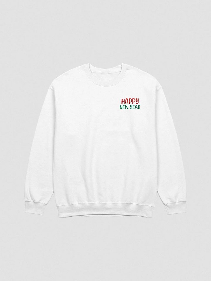 Embroidery Colorful New Year's Greetings Sweatshirt product image (1)