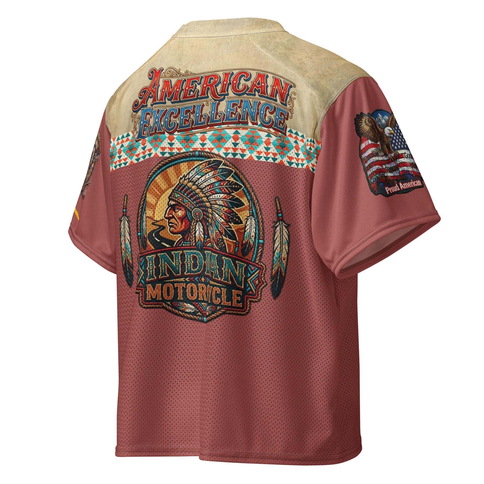 MötoMan Warrior Chief Bergundy Football Jersey product image (4)