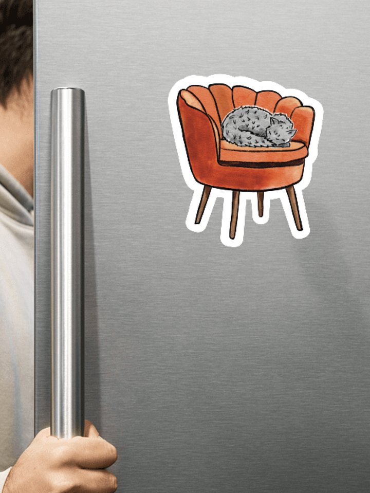 Cute Cat Sleeping Magnet product image (1)