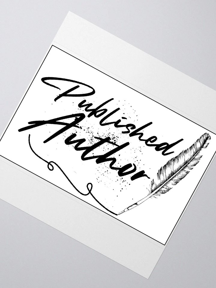 Sticker Published Author product image (2)