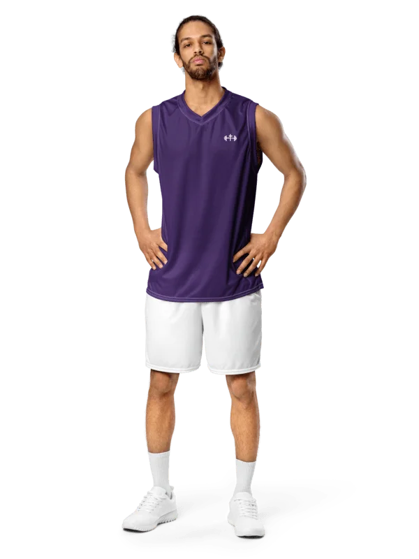 His House Performance V-Neck Muscle Tank - Purple product image (1)