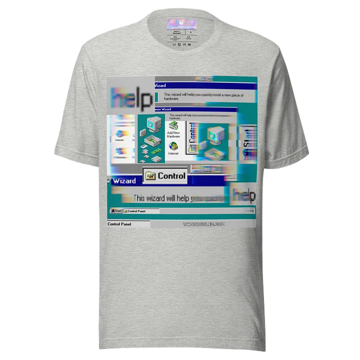“the wizard will help” glitch graphic tee product image (1)