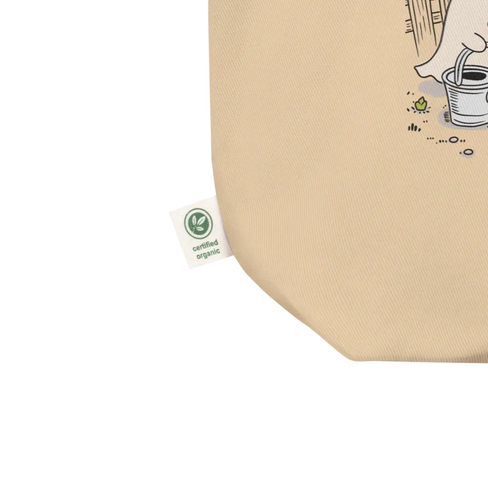 Hand-Drawn Spooky Gardener Ghost Canvas Cotton Bag product image (4)
