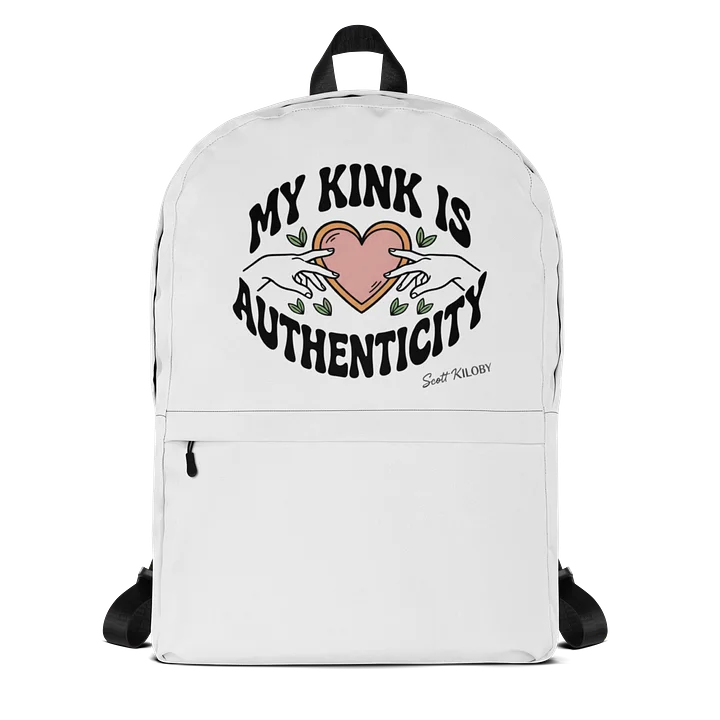 “My Kink Is Authenticity” Sublicolor Backpack product image (1)