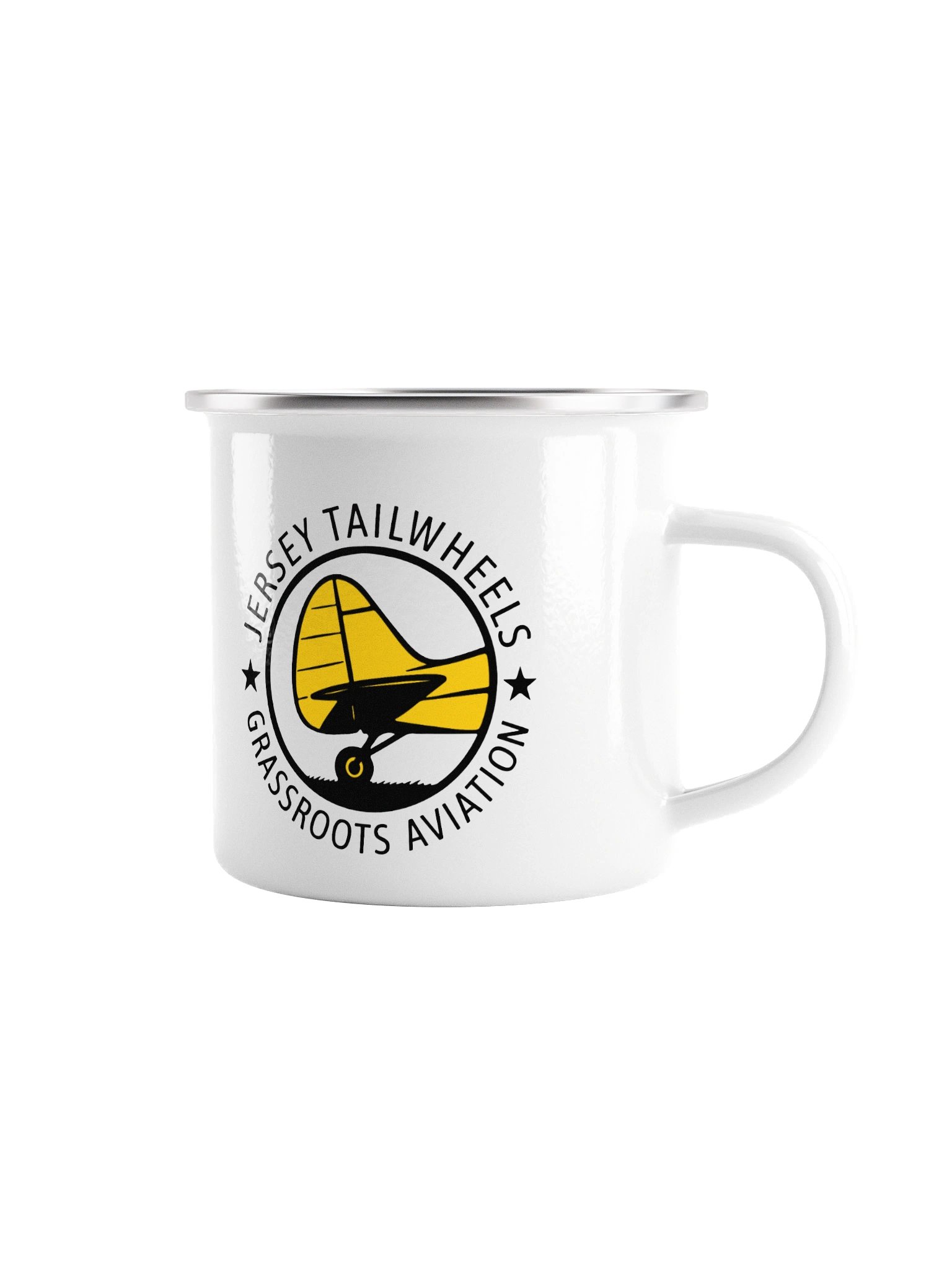 Jersey Tailwheels Enamel Logo Mug product image (1)