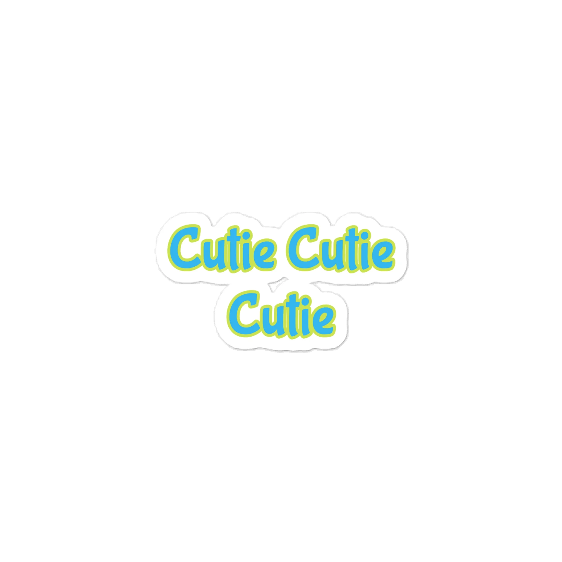 Cutie Cutie Cutie. Valentine’s Day Sticker. product image (1)