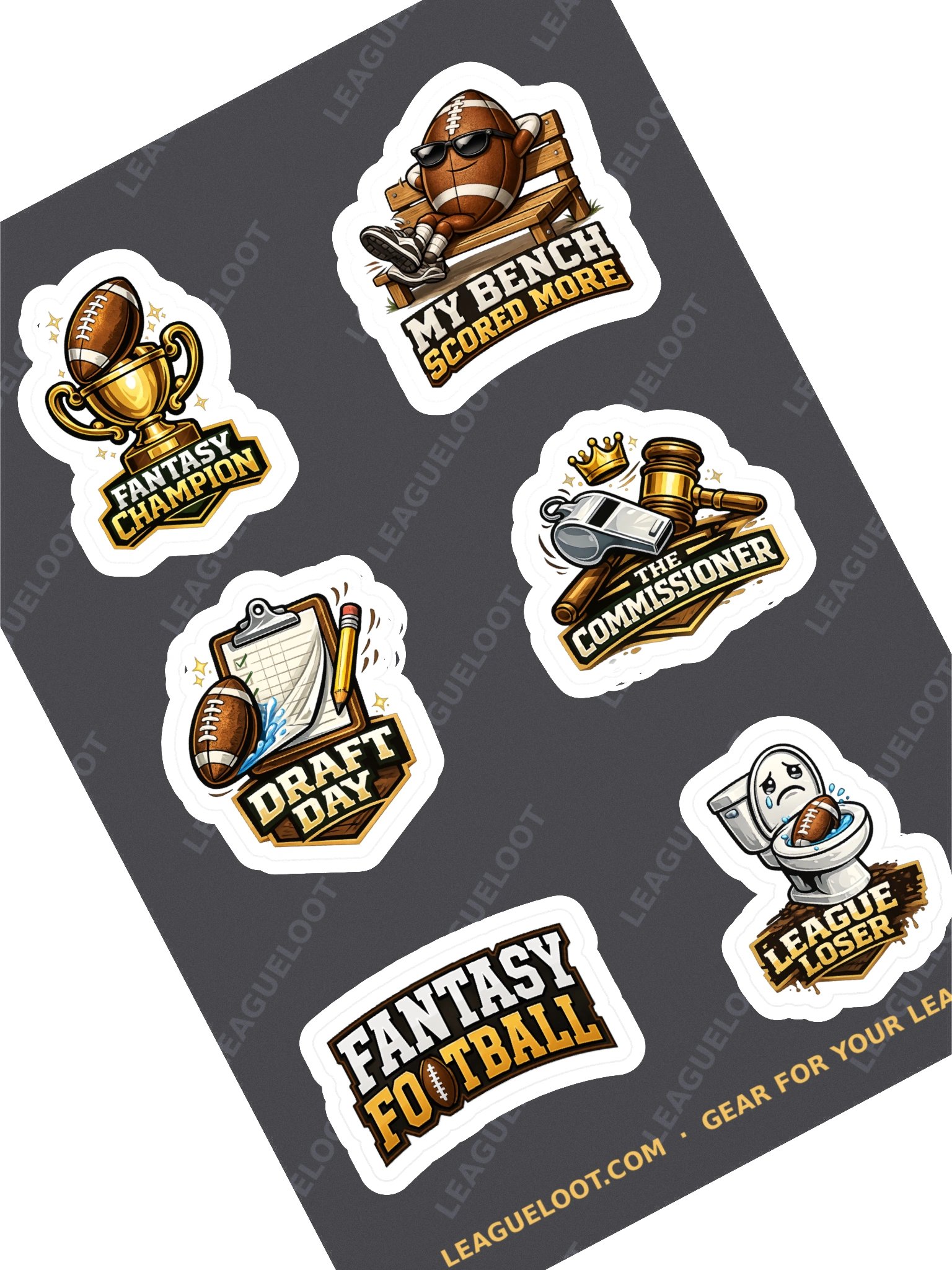 Fantasy Football Sticker Sheet product image (1)