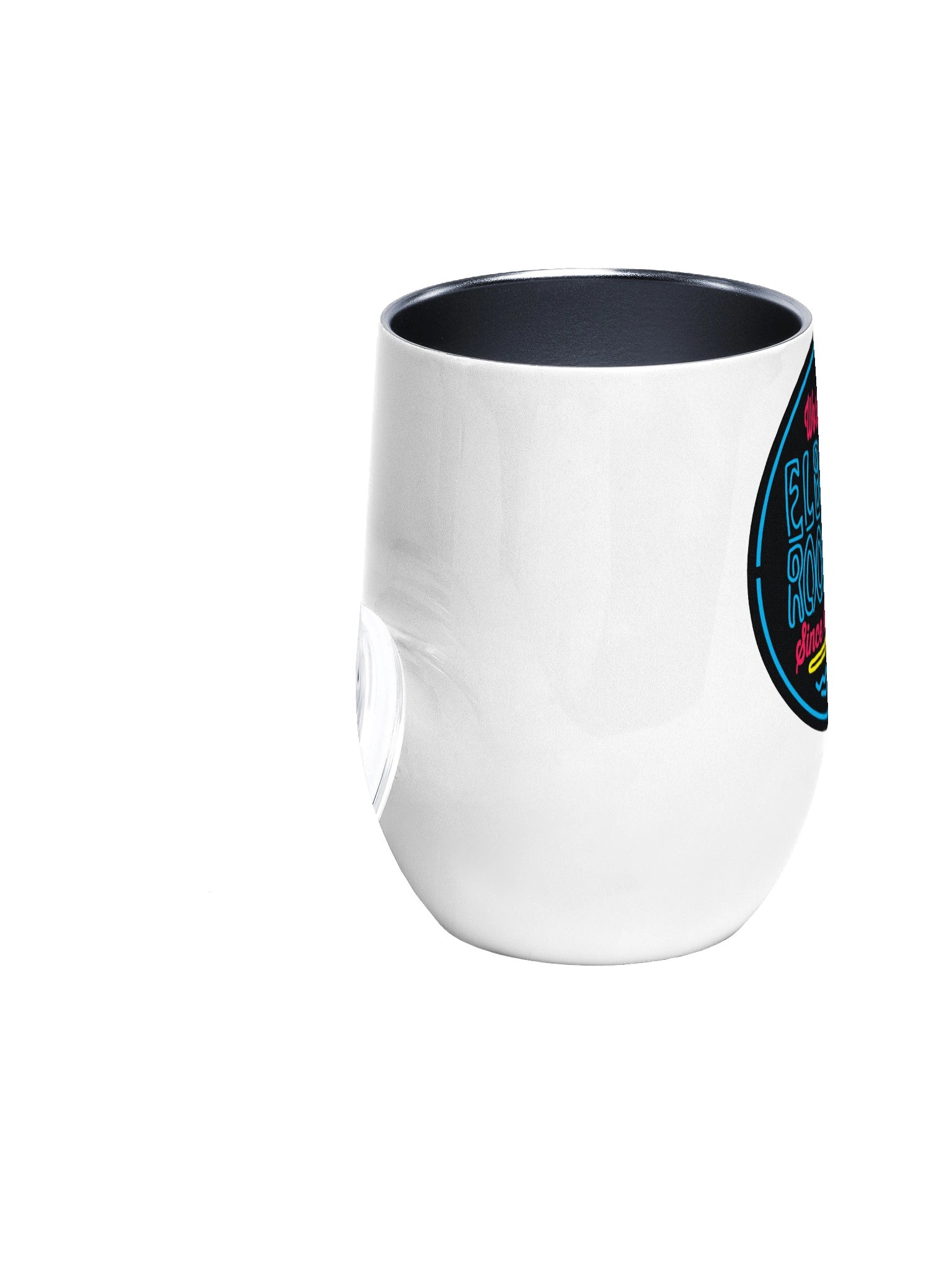 Elbo Room World Famous Neon Flamingo Stemless Wine Tumbler | White product image (2)